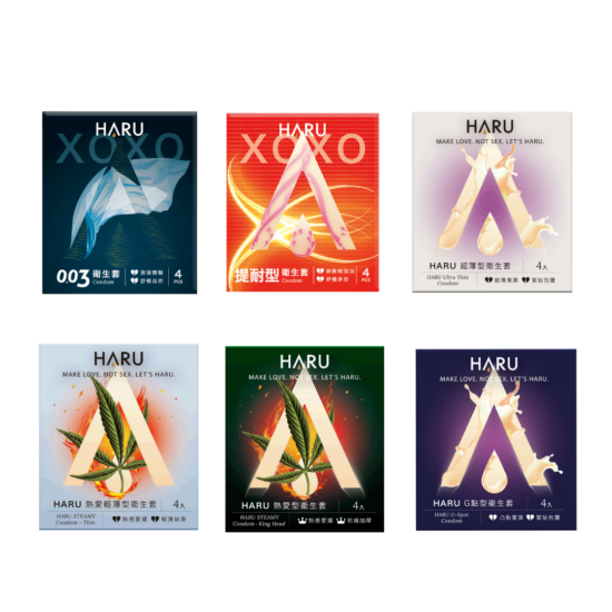 台灣第一保險套品牌HARU保險套, 可搭配潤滑液使用